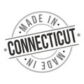 Made in Connecticut Stamp Logo Icon Symbol Design, Seal National Product Badge vector.