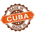 Made in Cuba vintage stamp