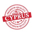 Made in Cyprus, Premium Quality grunge printable sticker