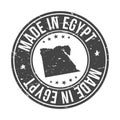 Made in Egypt Quality Original Stamp Design. Vector Art Seal Badge Illustration.