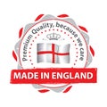 Made in England, Premium Quality, because we care