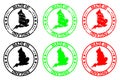 Made in England rubber stamp Royalty Free Stock Photo