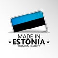 Made in Estonia graphic and label