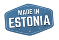 Made in Estonia label or sticker