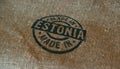 Made in Estonia stamp and stamping