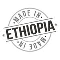 Made In Ethiopia. Map Travel Stamp. Icon Country Design. National Export Seal Vector.