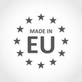 Made In Europe icon. Vector illustration.