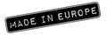 Made In Europe rubber stamp