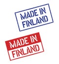 made in Finland stamp set, made in Republic of Finland product labels