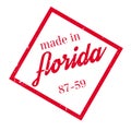 Made In Florida rubber stamp