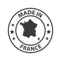 Made in France icon. Stamp sticker. Vector illustration Royalty Free Stock Photo