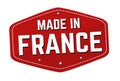 Made in France label or sticker Royalty Free Stock Photo