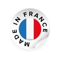 Made in France label tag sticker Royalty Free Stock Photo