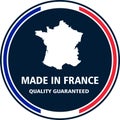 Made in France quality stamp. Vector illustration Royalty Free Stock Photo