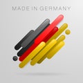 Made in Germany abstract design vector symbol