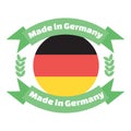Made in Germany label or badge. Made in Germany logo Royalty Free Stock Photo