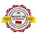 Made in Germany Premium Quality printable sticker German language