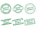 Made in Germany stamps Royalty Free Stock Photo