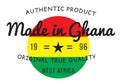 Made in Ghana stamp Royalty Free Stock Photo