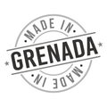 Made in Grenada Symbol. Silhouette Icon Map. Design Grunge Vector. Product Export Seal.