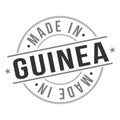 Made in Guinea Quality Original Stamp Design Vector Art Tourism Souvenir Round Seal Badge National Product.