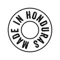Made in Honduras text emblem stamp, concept background