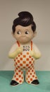 Made in Hong Kong History Museum Light Industry Manufacturing Vintage Big Boy Figurine Ancient Toy Figure Mascot Old HK Plastic