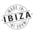 Made In Ibiza Stamp. Spain Logo Icon Symbol Design. Badge Vector Retro Label.