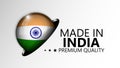 Made in India graphic and label