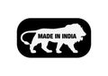 `Made in india` sticker vector