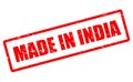 Made in India vector stamp