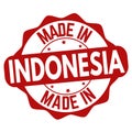 Made in Indonesia sign or stamp