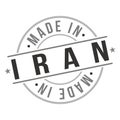 Made In Iran Stamp Logo Icon Symbol Design. Seal Badge vector National Product.