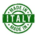 Made in Italy grunge stamp vector