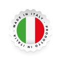 Made in Italy - Italian language Prodotto in Italia