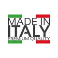 Made in Italy, premium quality sticker with Italian color