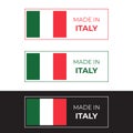 Made in Italy product label banner vector design illustration