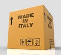 Made In Italy Represents Product Export And Purchase 3d Rendering