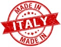 made in Italy stamp Royalty Free Stock Photo