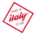 Made In Italy rubber stamp Royalty Free Stock Photo