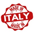 Made in Italy sign or stamp Royalty Free Stock Photo
