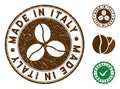 Made In Italy Stamp with Dust Style