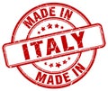 made in Italy stamp Royalty Free Stock Photo