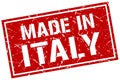 made in Italy stamp Royalty Free Stock Photo