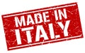 made in Italy stamp Royalty Free Stock Photo