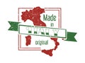 Made in Italy Stamp Royalty Free Stock Photo