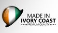 Made in IvoryCoast graphic and label Royalty Free Stock Photo