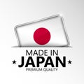 Made in Japan graphic and label Royalty Free Stock Photo