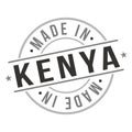 Made in Kenya Quality Original Stamp Design Vector Art Tourism Souvenir Round Seal badge national Product.