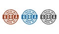 Made in Korea stamp and stamping